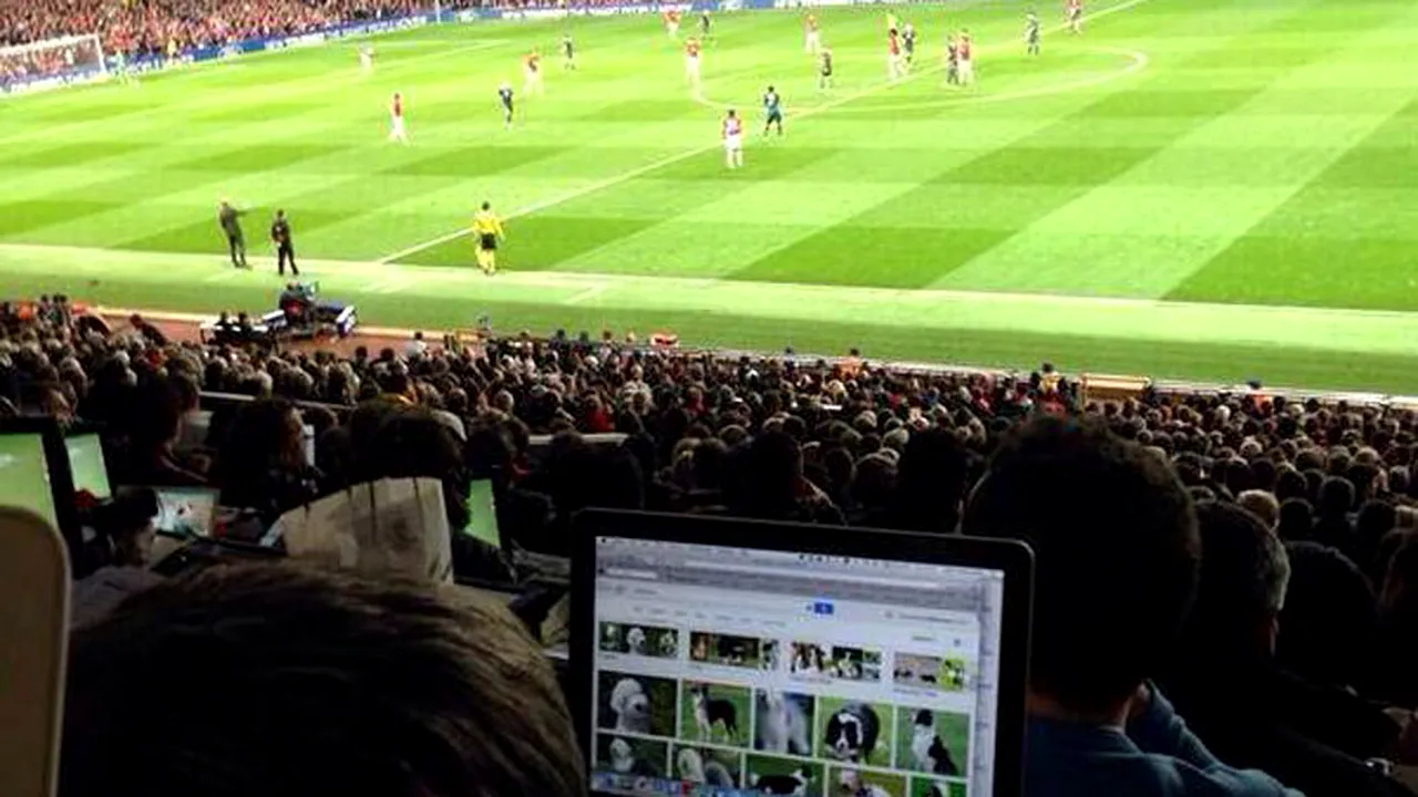 Ziaristul care căuta pe Google poze cu câini în timpul meciului Manchester United - Bayern și-a explicat gestul. Motivul e genial :)