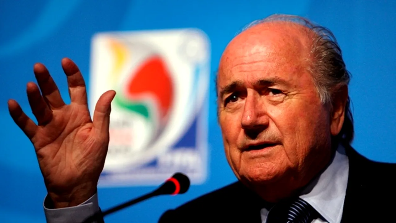 Moment istoric!** Blatter spune 