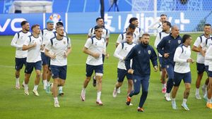 Imagini și informații de ultimă oră despre naționala României! Ce s-a întâmplat la antrenamentul oficial al tricolorilor de pe stadionul din Koln înainte de România - Belgia, meciul de mâine pentru optimi de finală la EURO! EXCLUSIV