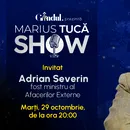 Marius Tucă Show începe marți, 29 octombrie, de la ora 20.00, live pe Gândul. Invitat: Adrian Severin