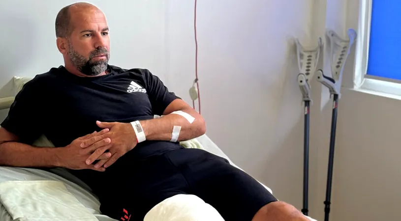 Ghinion pentru Marian Constantinescu: a ajuns de urgență la bisturiu după ce s-a accidentat grav la un meci de tenis cu piciorul!