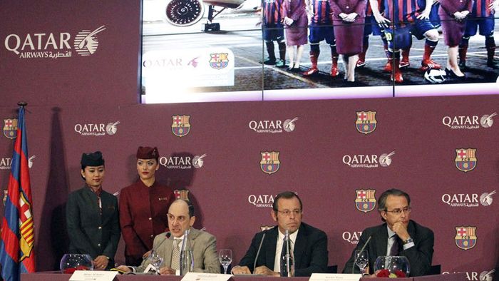 Un nou sponsor pe tricourile Barcelonei! VIDEO Jucătorii catalanilor au făcut show în promo-ul de prezentare