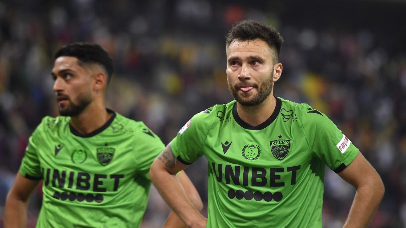 Dinamo, fără căpitan din minutul 35. Alexandru Răuță, eliminat după un fault urât asupra lui Octavian Popescu