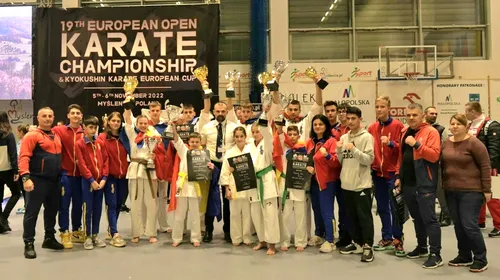 Reușită fenomenală pentru România la Campionatului European de Juniori la Karate din Polonia! Ploaie de medalii pentru sportivii noștri