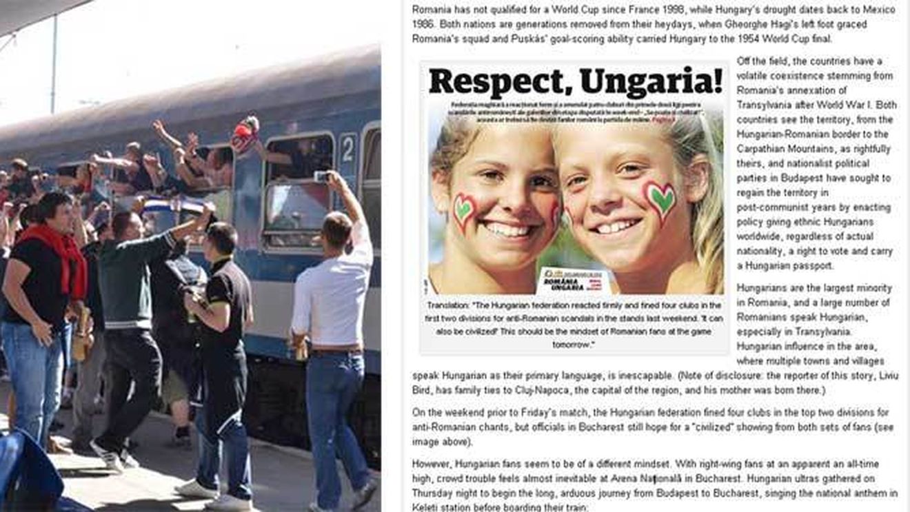 București, sub asediu. Presa străină este surprinsă de rivalitatea româno-maghiară. Prima pagină din ProSport, dată exemplu de NBC