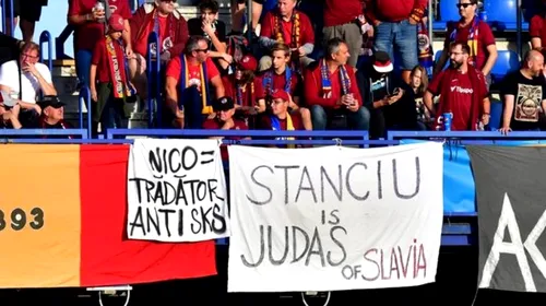 Superb! Slavia Praga s-a folosit de ura manifestată de fanii Spartei împotriva lui Nicolae Stanciu și a făcut un gest nobil