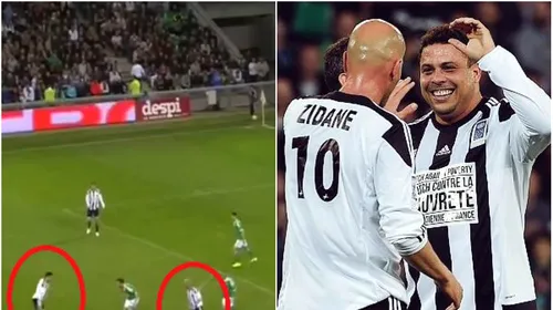 MAGIE cu „Adevăratul” Ronaldo. VIDEO | Zidane și „Grăsuțul”, din nou în aceeași echipă. Gol din „Era Galactică” și faze memorabile