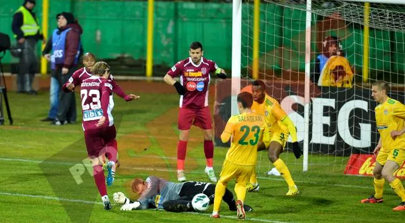 5-0 la dinți rupți!** Vaslui - CFR 0-0!** Cadu a ratat un penalty! Campioana a rezistat o repriză cu doi oameni mai puțin pe teren