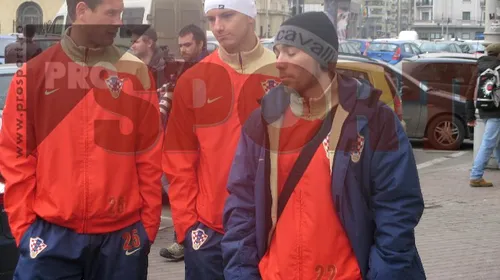 Croații s-au plimbat pe străzile din București înainte de meci!