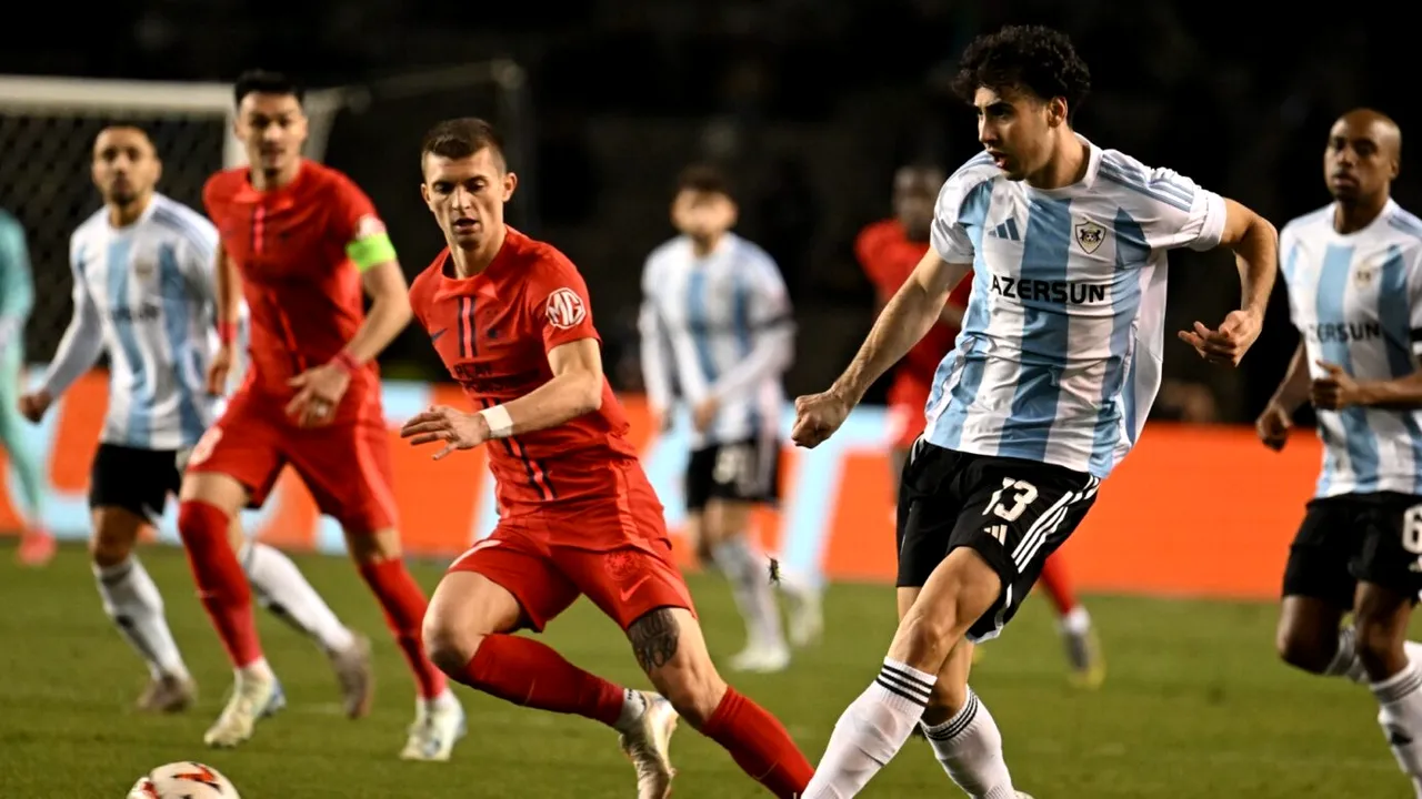 Presa din Azerbaidjan a făcut iureş după Qarabag - FCSB 2-3. Cuvântul de o duritate ieşită din comun pe care l-a folosit