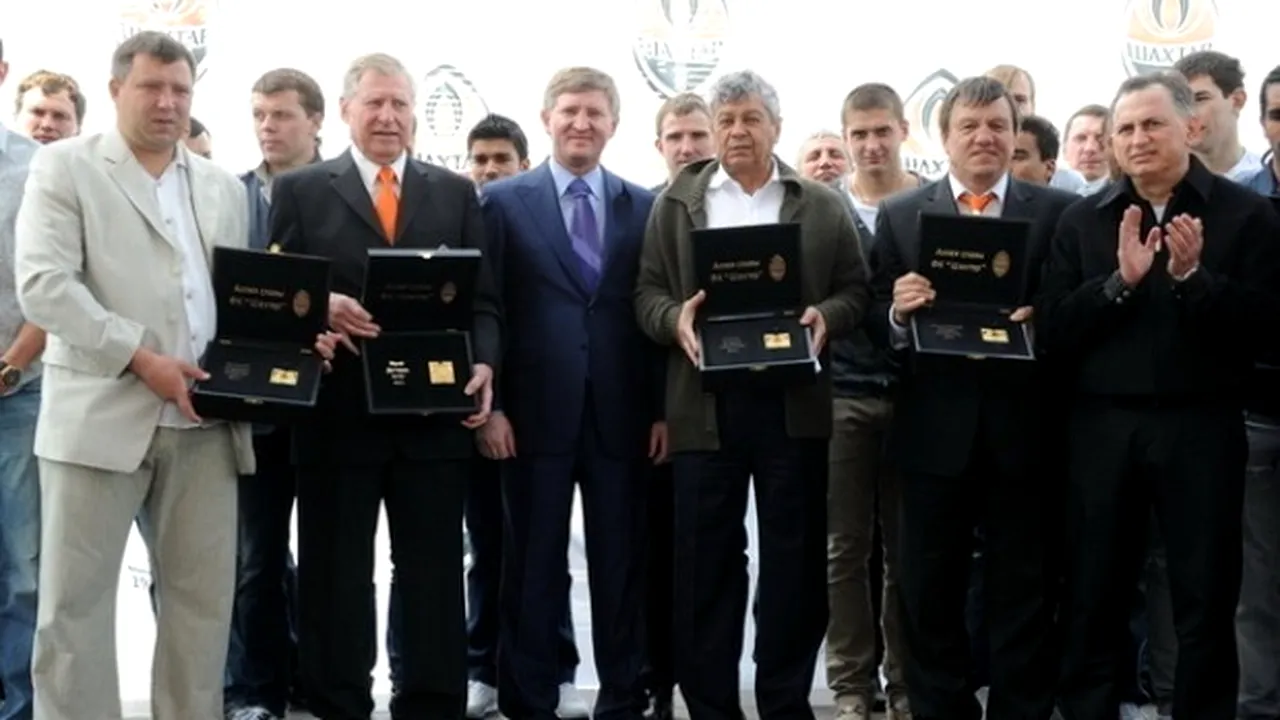 FOTO Mircea Lucescu, în Walk of Fame la Donețk!** Vezi ce i-a transmis Ahmetov