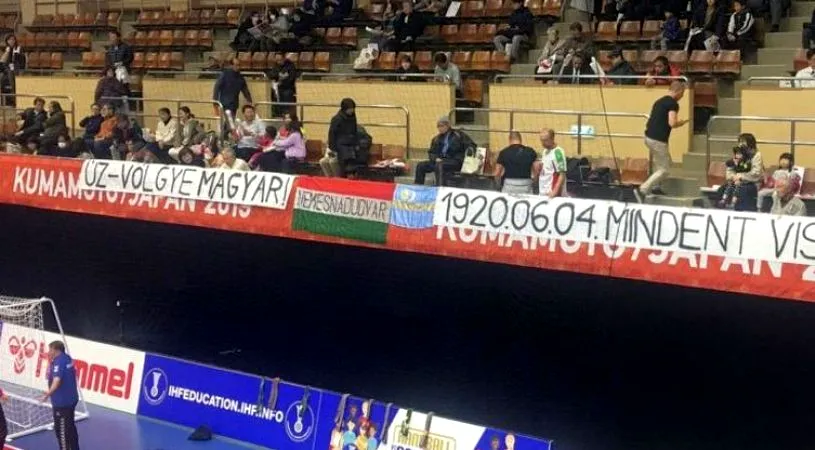 Ce au făcut japonezii după ce fanii maghiari au afișat bannerul ofensator la adresa României!